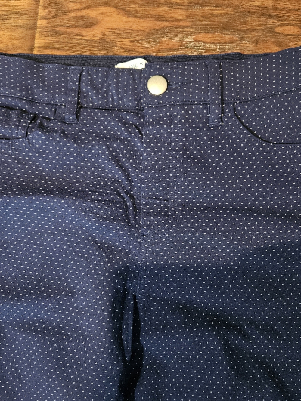Ricki's Navy Blue Micro-Dot Chinos